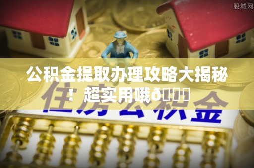 微山公积金提取办理攻略大揭秘！超实用哦😉