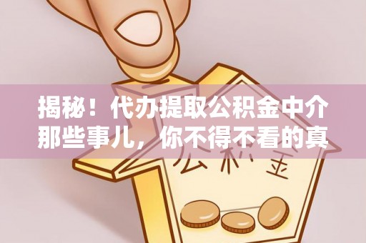 微山揭秘！代办提取公积金中介那些事儿，你不得不看的真相