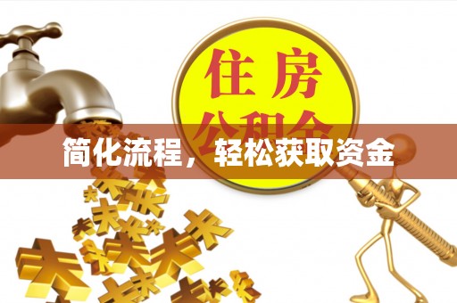 微山简化流程，轻松获取资金